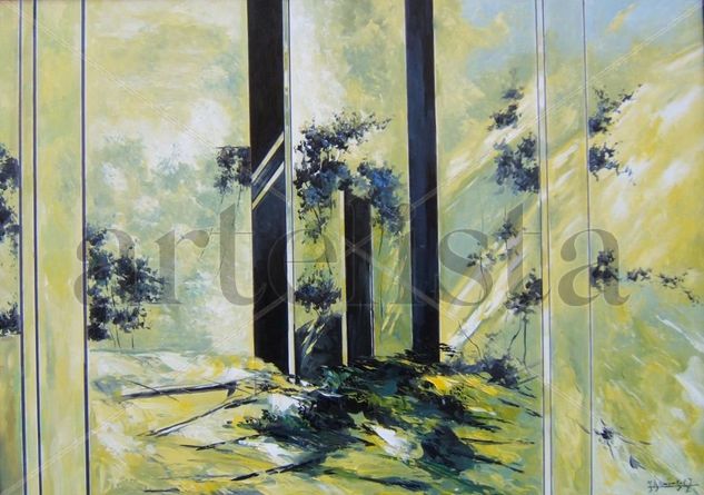 Composición lineal IV Óleo Lienzo Paisaje