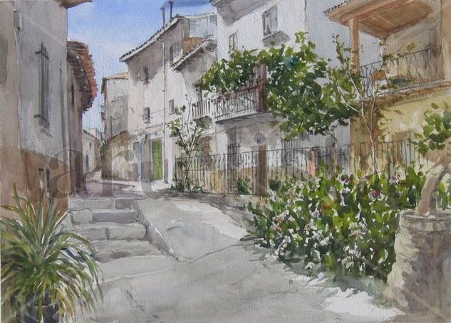 Horche , Guadalajara Watercolour Paper Landscaping