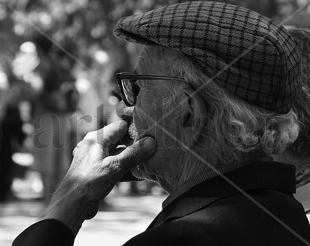 El Abuelo Retrato Blanco y Negro (Digital)