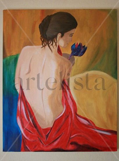 Mujer de Espalda Oil Canvas Nude Paintings