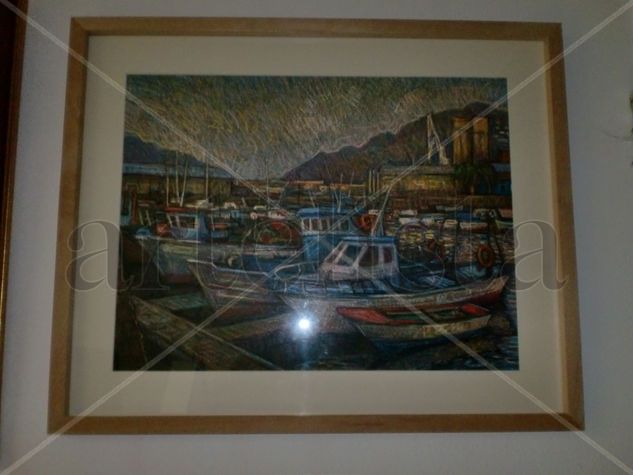 Embarcadero de Ferrol Wax Others Marine Painting