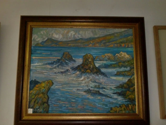 Rocas en el mar Oil Canvas Marine Painting