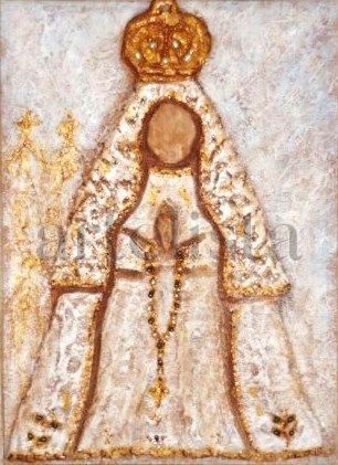 virgen de arena Acrylic Canvas Figure Painting