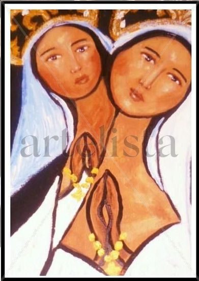 serie de la virgen Acrylic Canvas Landscaping