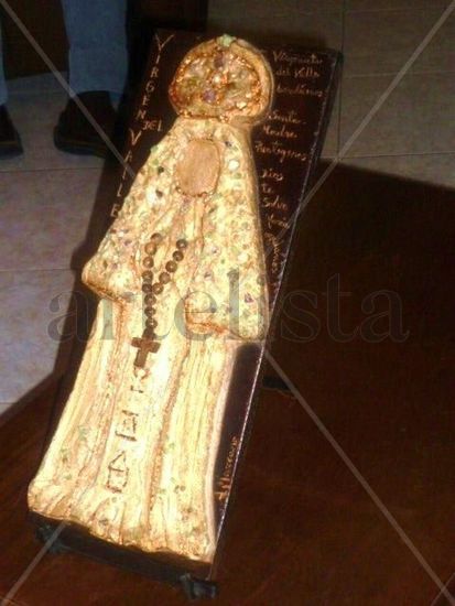 obras de la virgencita Óleo Lienzo Figura