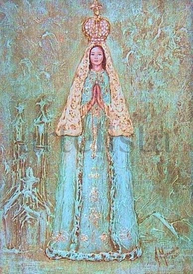 virgen del valle Acrylic Canvas Figure Painting