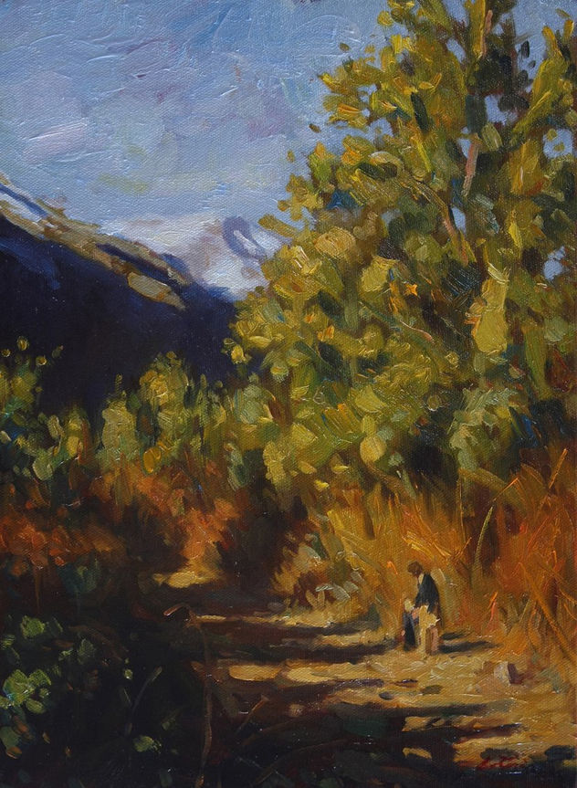 Paisaje con madre e hija