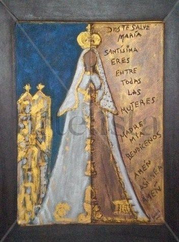 obras de la virgen Acrylic Canvas Figure Painting