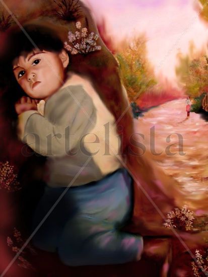 Me encontré este niño Oil Canvas Others