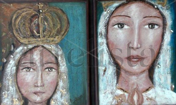 santisima virgen del valle Acrylic Canvas Figure Painting