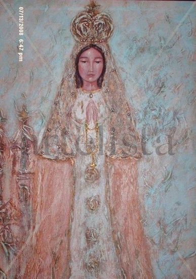 obra de la virgen del valle Acrílico Lienzo Figura