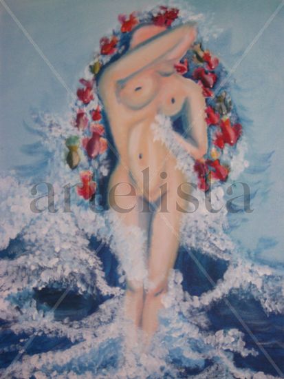 SIN TITULO Acrylic Canvas Nude Paintings