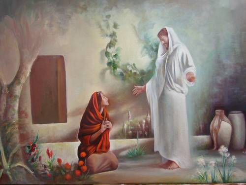 escena religiosa Oil Canvas Others