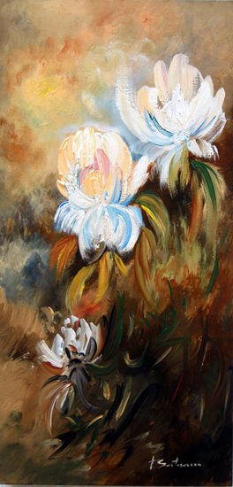 1011 Oil Canvas Floral Painting