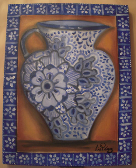 JARRO DE TALAVERA Oil Canvas Still Life Paintings