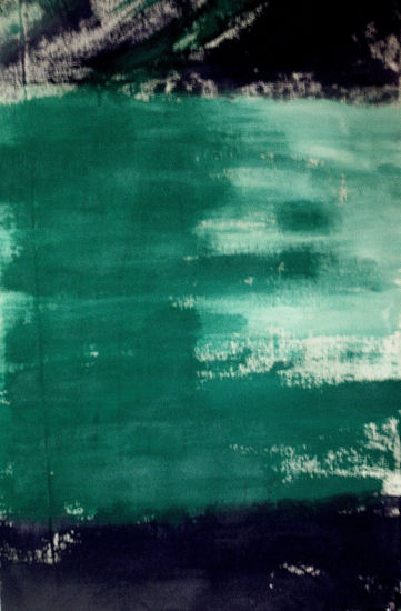 Green and Action. Fragment Acrylic Canvas Others