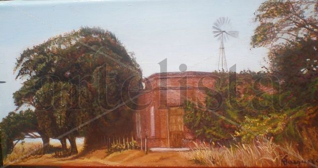 almacen de victoria Acrylic Canvas Landscaping