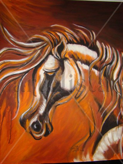 BELLEZA NARANJA Oil Canvas Animals