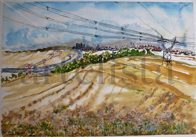 N 1vista de madrid Oil Panel Landscaping