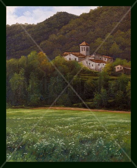 Santa Margarida de bianya Oil Canvas Landscaping