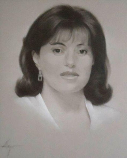 Retrato - Dra. Mònica Còrdova Pastel Cartulina Retrato