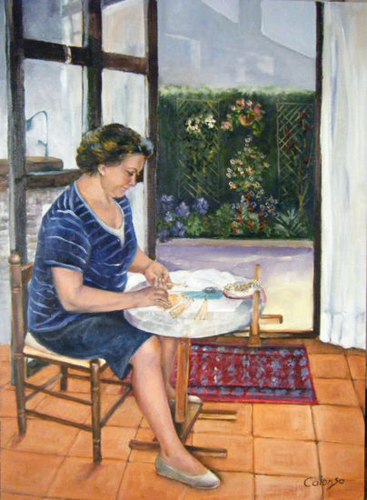 Ana María Oil Canvas Figure Painting