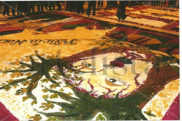 alfombra de flores ganador de concurso en Semana Santa 2011Ayacucho Perú