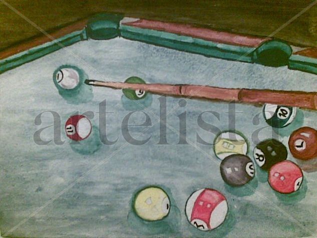 BILLAR Watercolour Card Sports