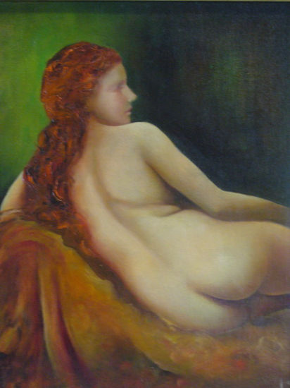 desnudo Óleo Lienzo Figura