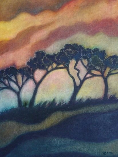 Twilight Oil Canvas Landscaping