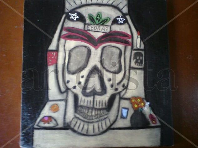 Calavera1 Acrylic Panel Figure Painting