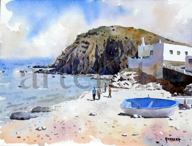 La Isleta del Moro - Almería Watercolour Paper Landscaping