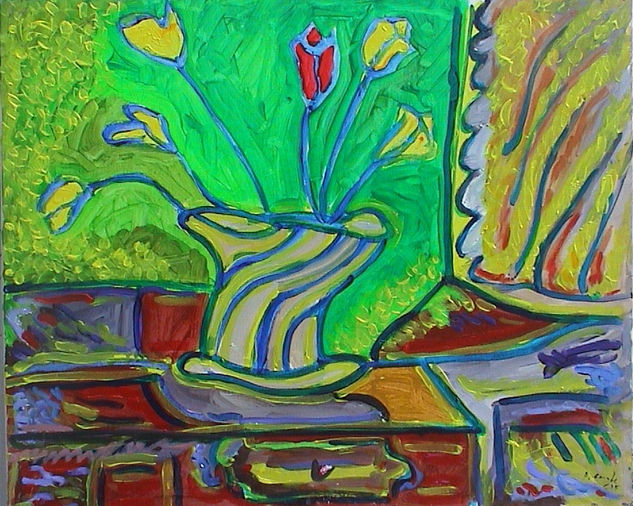 FLORES FANTÁSTICAS Oil Canvas Landscaping