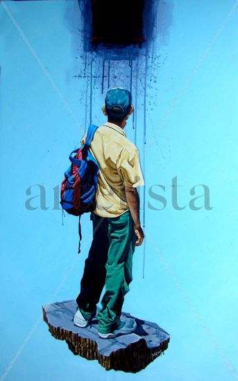 Respuestas oscuras Oil Canvas Landscaping