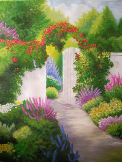 Garden Oil Canvas Landscaping