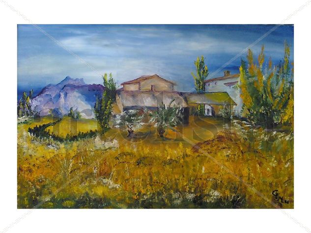 El Trigal Oil Canvas Landscaping