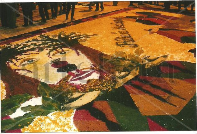 alfombra de flores (arte efímero) 