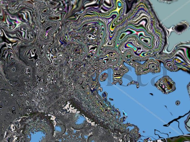Mapa de la Escollera, vista de satelite