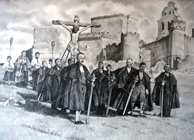 Procesión en Turégano, Segovia Pencil