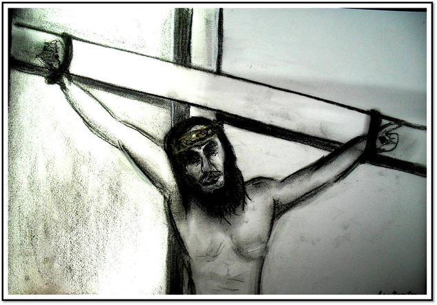 Cristo Crucificado Charcoal