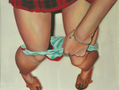Detalle del diptico "En el baño", 2007