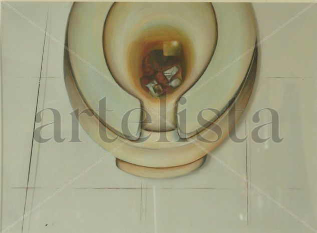 Toilet, (detalle del díptico "En el baño"), 2010 Acrílico Otros Otros