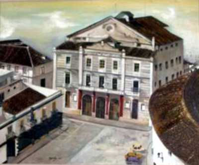 El teatro de la añoranza Oil Canvas