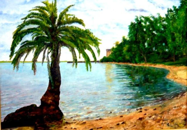 La Palmera Óleo Lienzo Paisaje