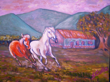 Caballos en libertad