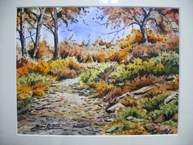 llego el otoño Watercolour Paper Landscaping