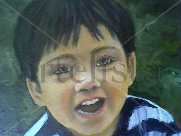 niño Óleo Lienzo Retrato