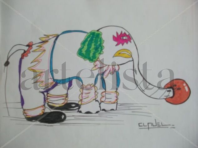 elefante payaso