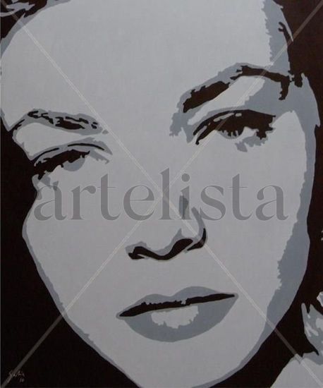 Bacall Acrylic Canvas Portrait