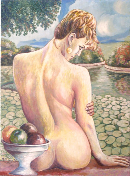 Mujer y fruta